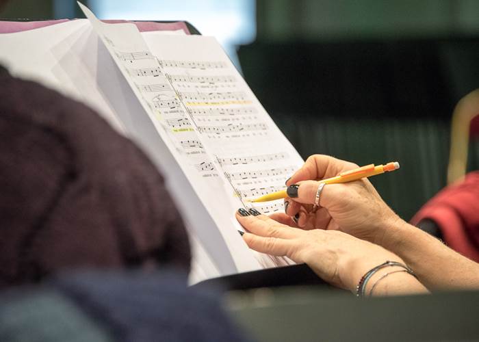 Répétition de chœur