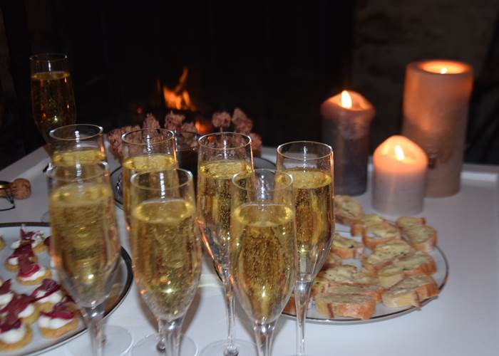 Apéritif au coin du feu
