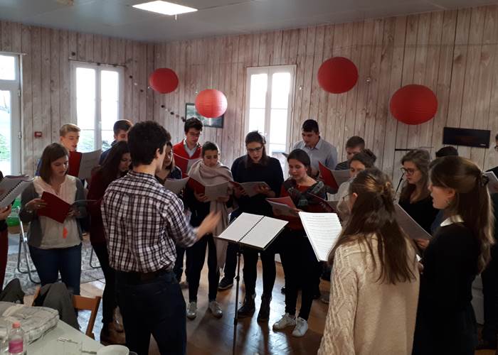 Accueil de groupes de chanteurs