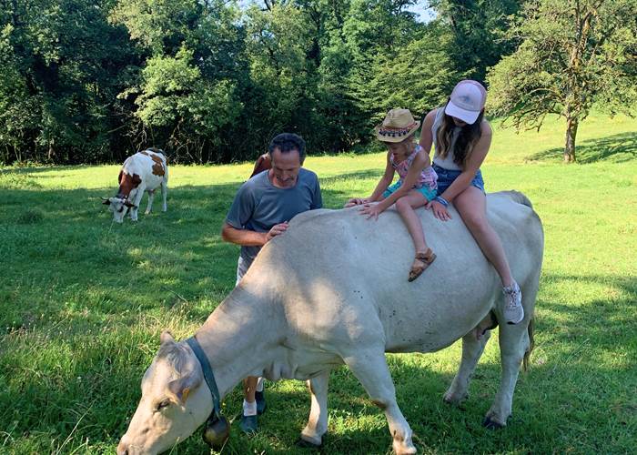 Visite de la ferme du Naray avec Didier