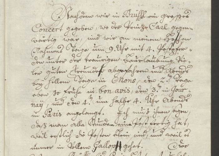 Les lettres de voyages de Mozart