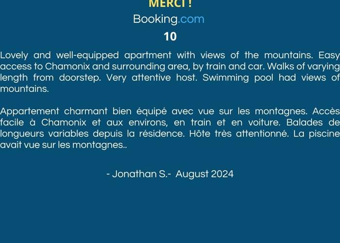 Booking.com 9.8 (more than 40 reviews)