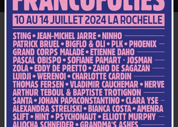 FRANCOFOLIES LA ROCHELLE 2024