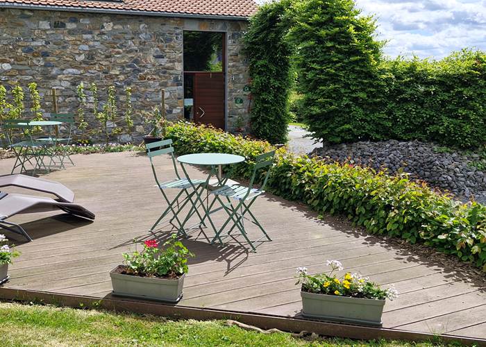 Terrasse des hébergements