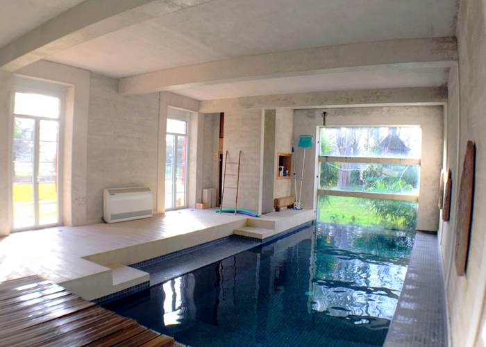 Une piscine chauffée