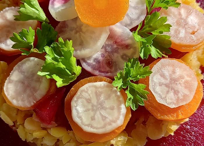 Kergroaz Maner Carpaccio de betterave