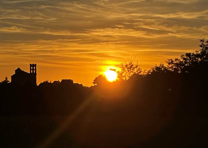 coucher de soleil d'automne