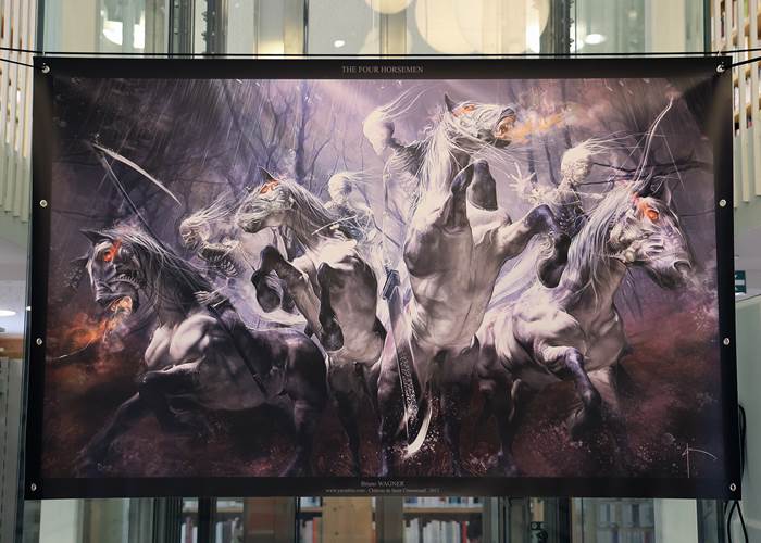 Bruno Wagner, Yayashin, Exposition à la bibliothèque de Gourdon, Graphiste & Illustrateur de Fantasy