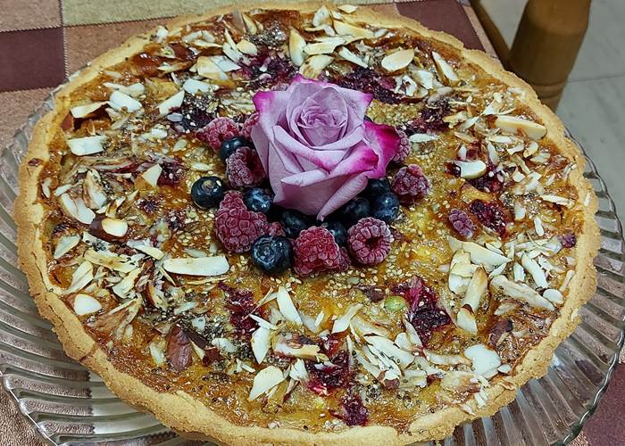 Pie de Almendras con Peras