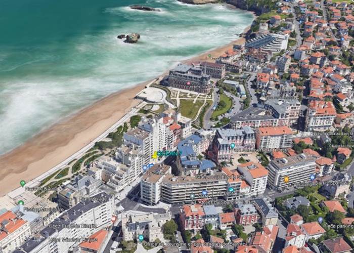 OCEAN 7 au cœur de Biarritz (Google view)