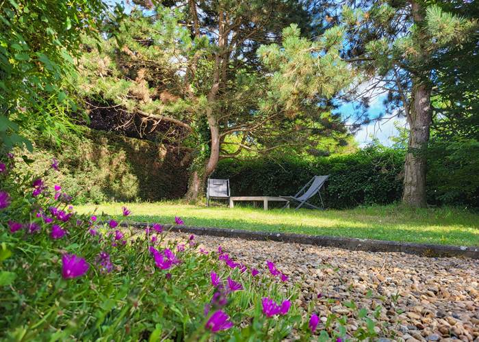 Espace détente dans le jardin