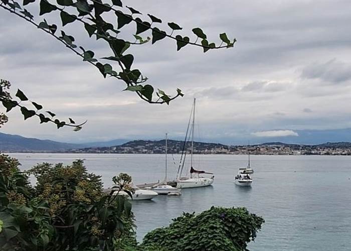 pause et baignade au soleil couchant