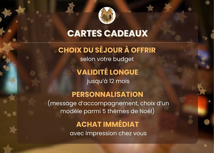 Nos cartes cadeaux personnalisables