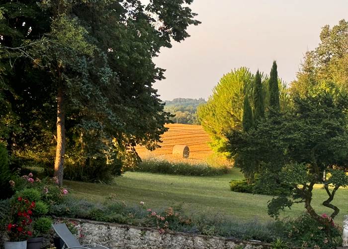 vue sur la campagne environnante