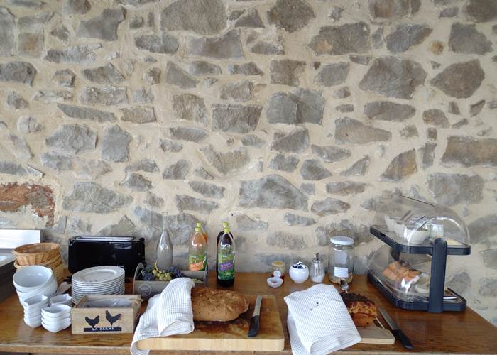 Les petits déjeuners des chambres d'hôtes à Le Coq du Nord -Mailhac