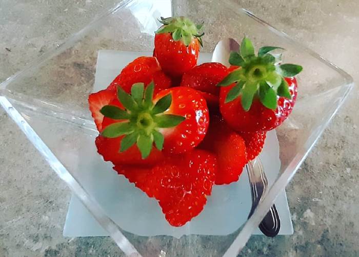 Les fraises bio du jardin