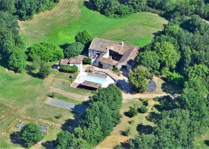 La Ferme Parrinet vue du ciel