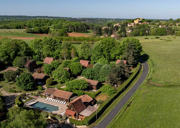 Hameau des laurières vue du ciel