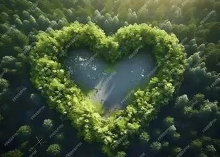 coeur en forêt, forêt en coeur