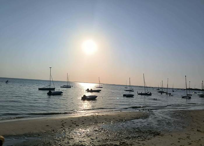 Plage de Taussat à Lanton sur le Bassin d’Arcachon