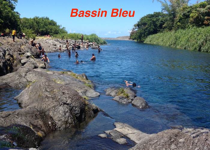 Bassin Bleu à Sainte Anne