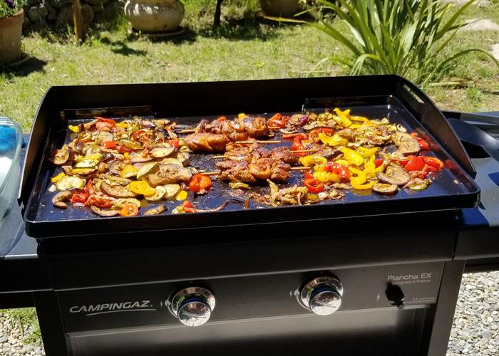 à disposition à la la villa les hespérides plancha à gaz