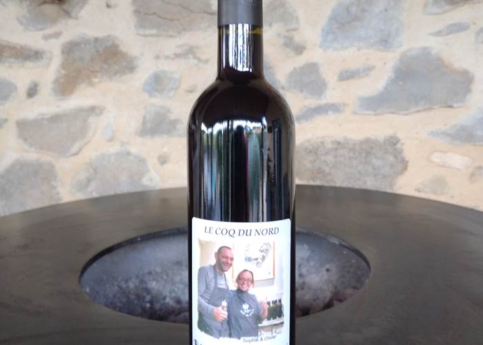 Cuvée Ensemble du Domaine "Les Tuileries"étiquette pour "Le Coq du Nord -Mailhac"