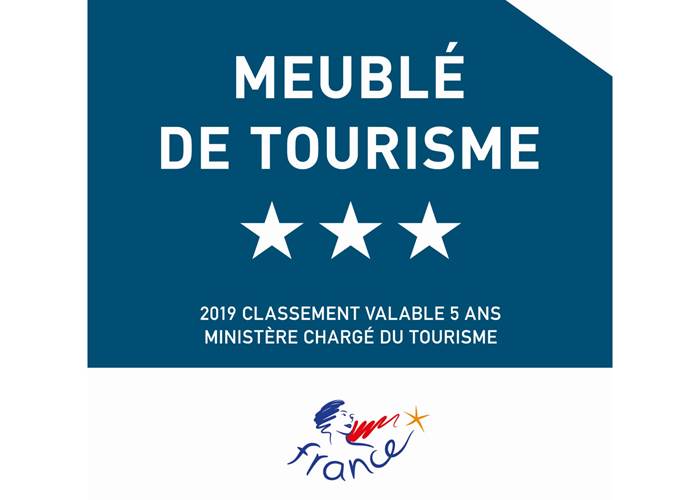 des gîtes classés 3 étoiles (logements entiers) avec les mêmes services qu'à l'hôtel