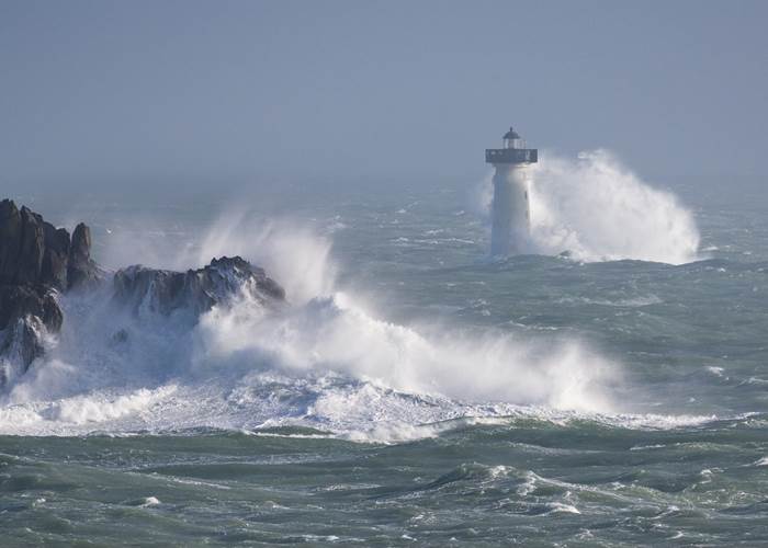 Tempête à la pointe du Grouin