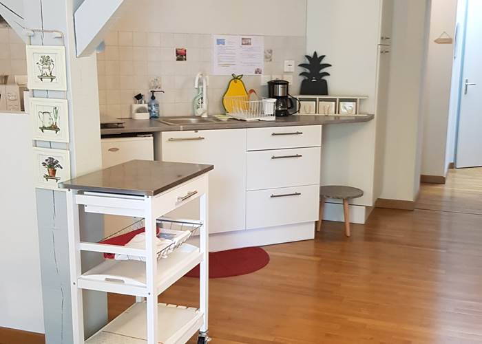 Cuisine en commun, au niveau des chambres d'hôtes où vous pouvez préparer un repas