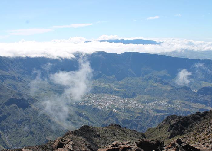 Cilaos depuis le Grand Bénare