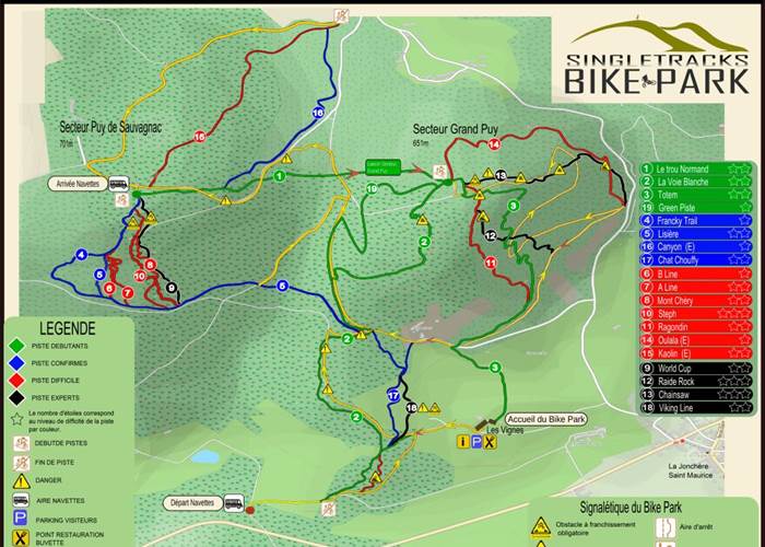 Plan des pistes