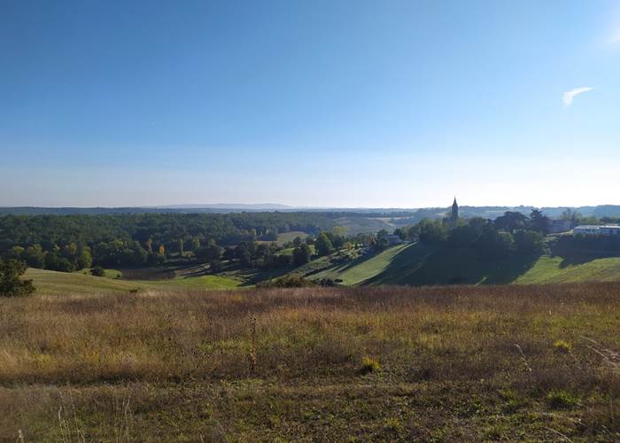 Paysage et vue de la maison d'hôte de Souladiès proche de Montauban