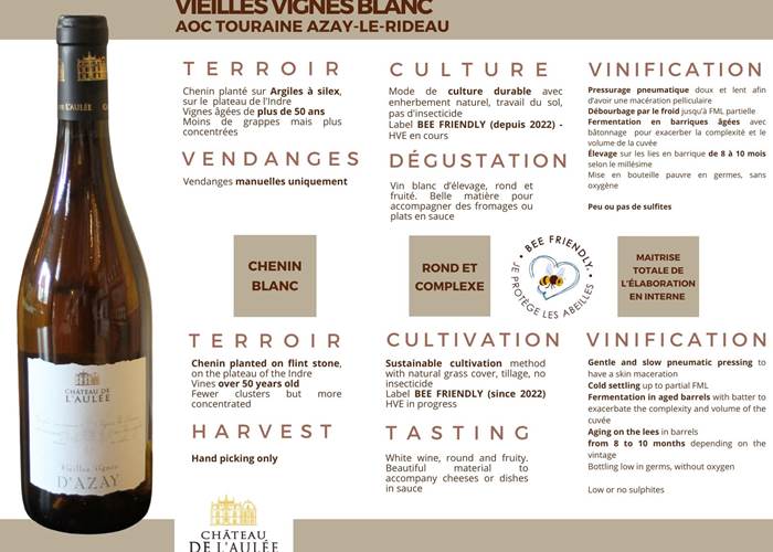 VIEILLES VIGNES BLANC - T. AZAY LE RIDEAU