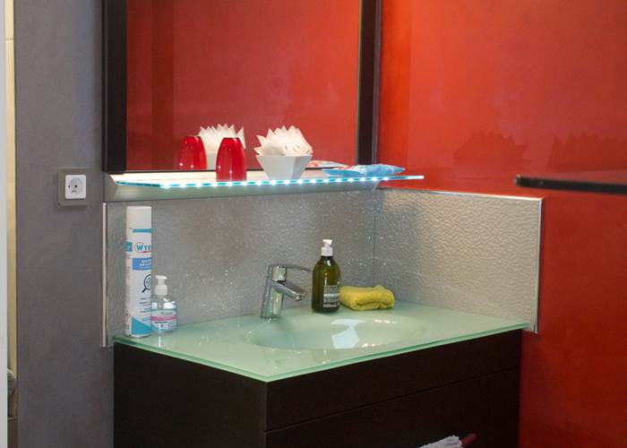 Vue salle de bain studio