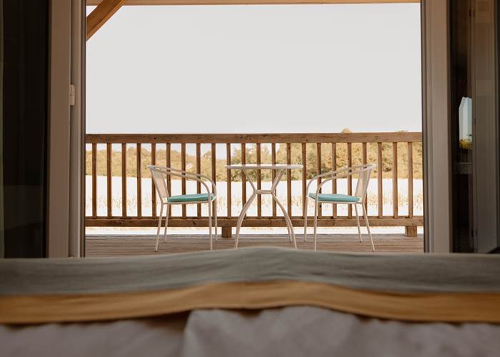 Loft avec une vue
