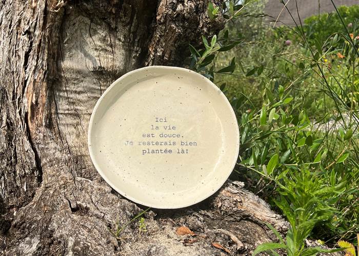 Week-end céramique - assiette décorée/peinte à la main