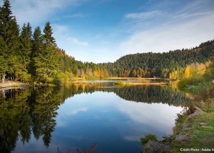 Le lac de Lispach, d'origine glaciaire
