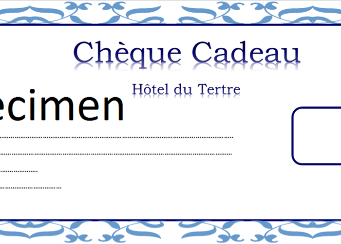 Cheque cadeau