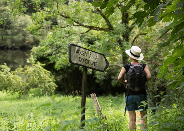 Chemin de randonnée dans les Gorges de la Dordogne