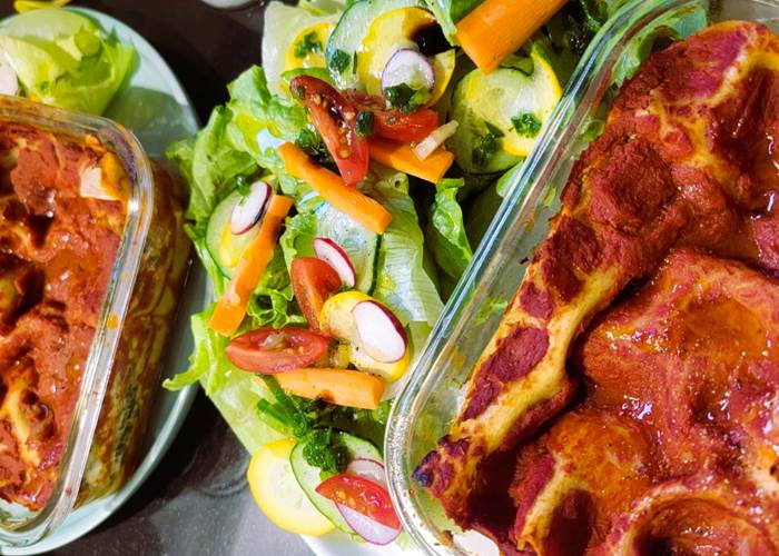 Lasagnes au Brocciu & Salade Fraîcheur / Domaine Cardu