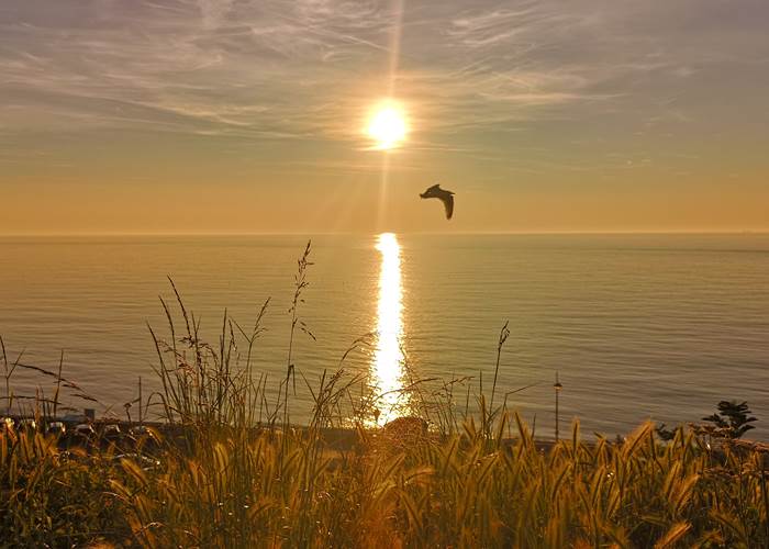 coucher de soleil à Fécamp le 30 juillet 2018