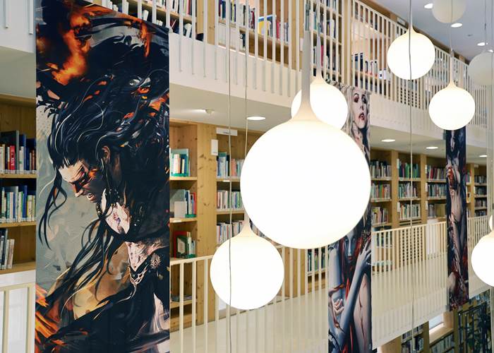 Bruno Wagner, Yayashin, Exposition à la bibliothèque de Gourdon, Graphiste & Illustrateur de Fantasy