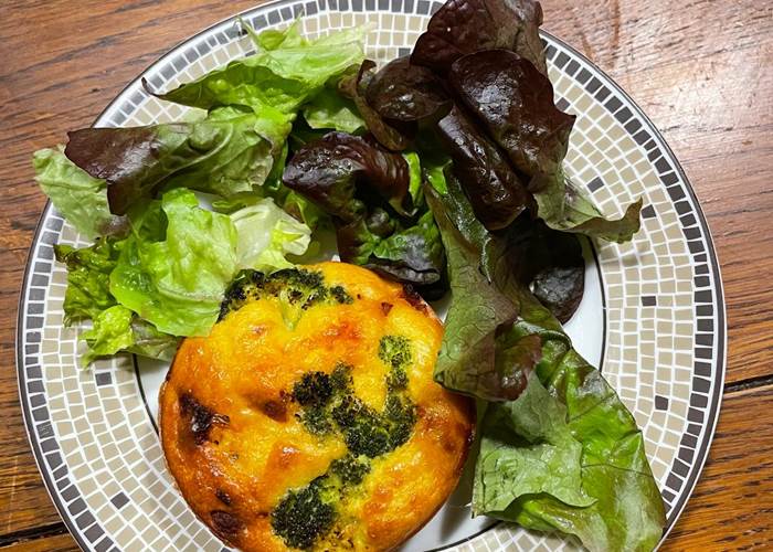 Flan de brocolis - comté