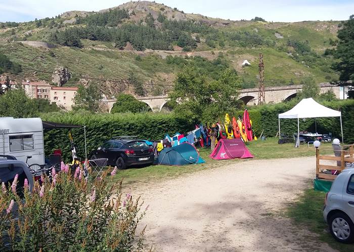 Vue sur les emplacements