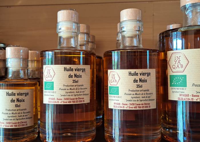 Nos huiles vierges de noix bio INYAQAB