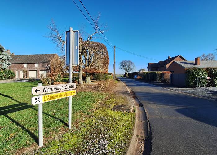 Au croisement vers le Chemin Tinette