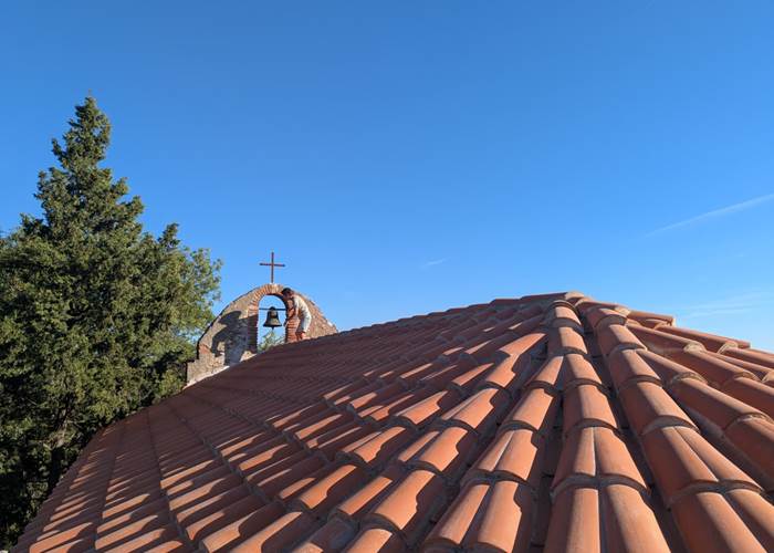 Chapelle, vue d'en haut