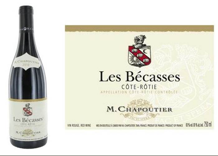 Côte-Rôtie_Les_Bécasses_M_Chapoutier Cave du Ranch des Lacs 75 cl 52 € 2013-2015-2016
