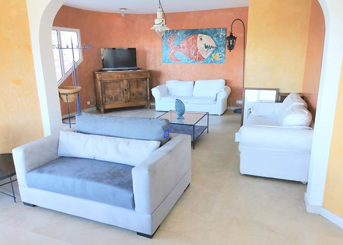 Salon moderne villa à Super Cannes